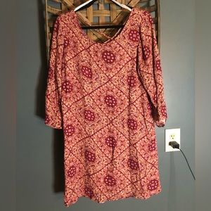 Relaxed fitted printed dress